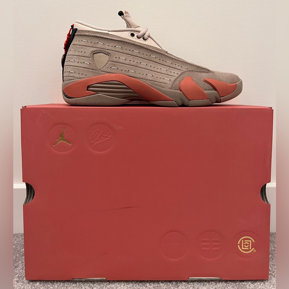 Air Jordan 14 Retro Low CLOT Terra Blush Size US 9